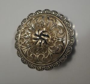 Vintage West Germany Silver And Gold Tone  Scarf Clip